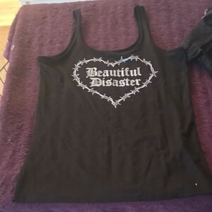 Beautiful Disaster Black Women's Tank Top